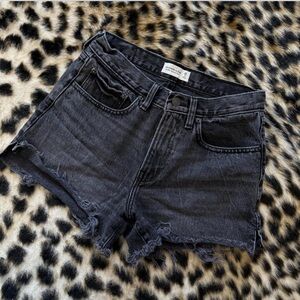 Black Denim Abercrombie & Fitch Shorts